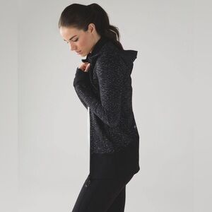 Lululemon Daily Practice Jacket Samba Snake Battleship Black / Black Size 6